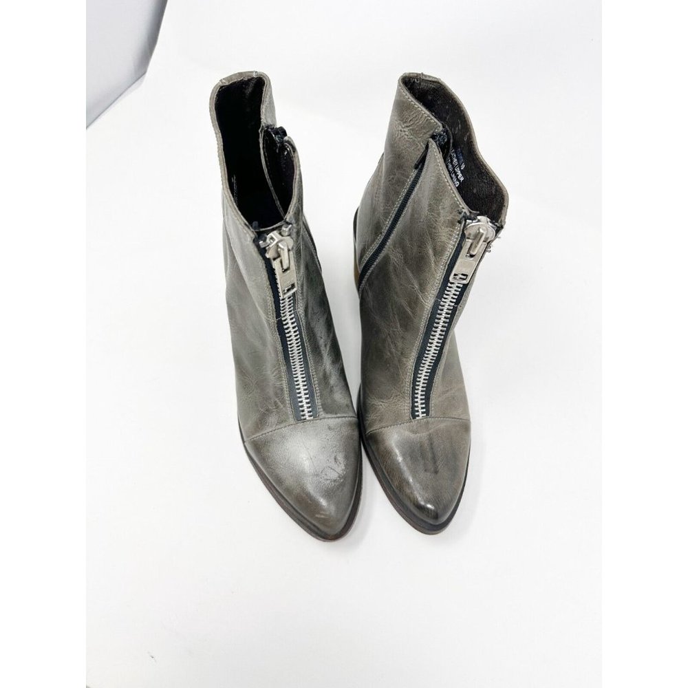 Freebird By Steven Womens Claire Ankle Zipper Boots Distressed Leather Size 10 - Picture 5 of 6